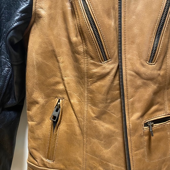 H-D Leather Jacket Brown & Black Size S - Picture 13 of 13